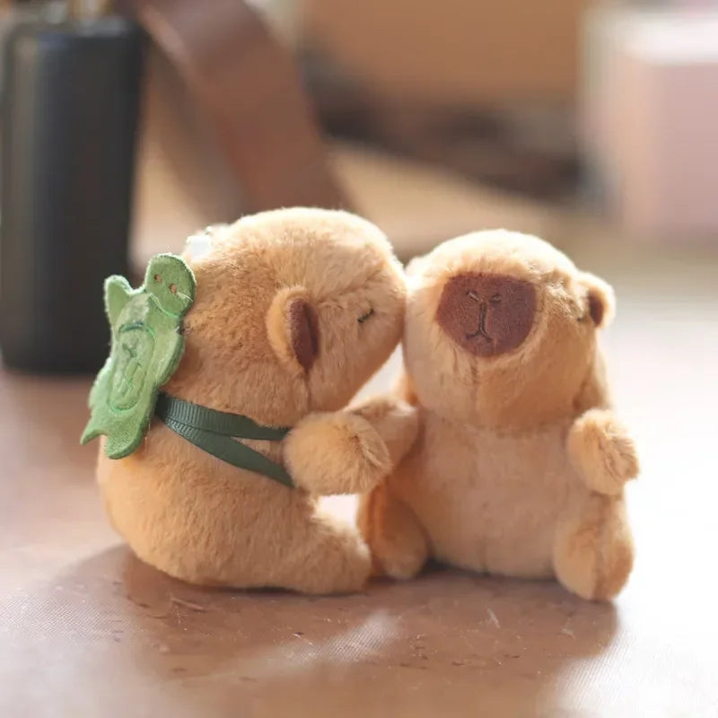 Cute Capybara Plush Keychain
