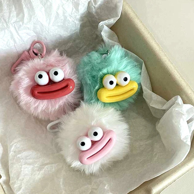 Sausage Mouth Plush Keychain