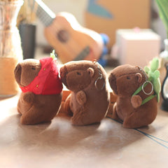 Capybara Plush Toy Keychain